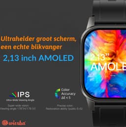 Wiesba Ultra Pro Serie 7 Smartwatch - Sporthorloge met Hartslagmeter - Bloeddrukmeter - Stappenteller - Sport Horloge met Belfunctie - Smart Watch Saturatiemeter - Smartwatch 1.43inch - 466*466 Resolutie - GPS - Android/iOS — thumbnail 14