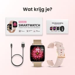 Avalue Smartwatch Dames & Heren - AMOLED Screen - AI Feature - Stappenteller - Bloeddrukmeter - Geschikt voor alle Smartphones - Roségoud — thumbnail 12