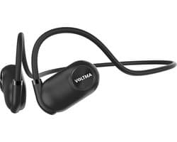 Voltma Active Beats - Open Ear Hoofdtelefoon met Air Conduction - Bluetooth 5.3 Sport Headset - Koptelefoon IPX45 Waterdicht - 6 Uur Speeltijd - Snelladen - Open Ear Comfort Draadloze Oortjes voor Sport en Fitness - geschikt voor Android, iOs (zwart)