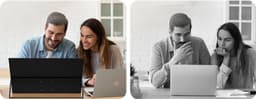 UPERFECT Portable Monitor T01 22" 2K IPS Draagbaar Monitor 100% sRGB + USB-C Opladen voor Thuiswerken/Gaming for Laptop/Switch/MacBook VESA Mount — thumbnail 11