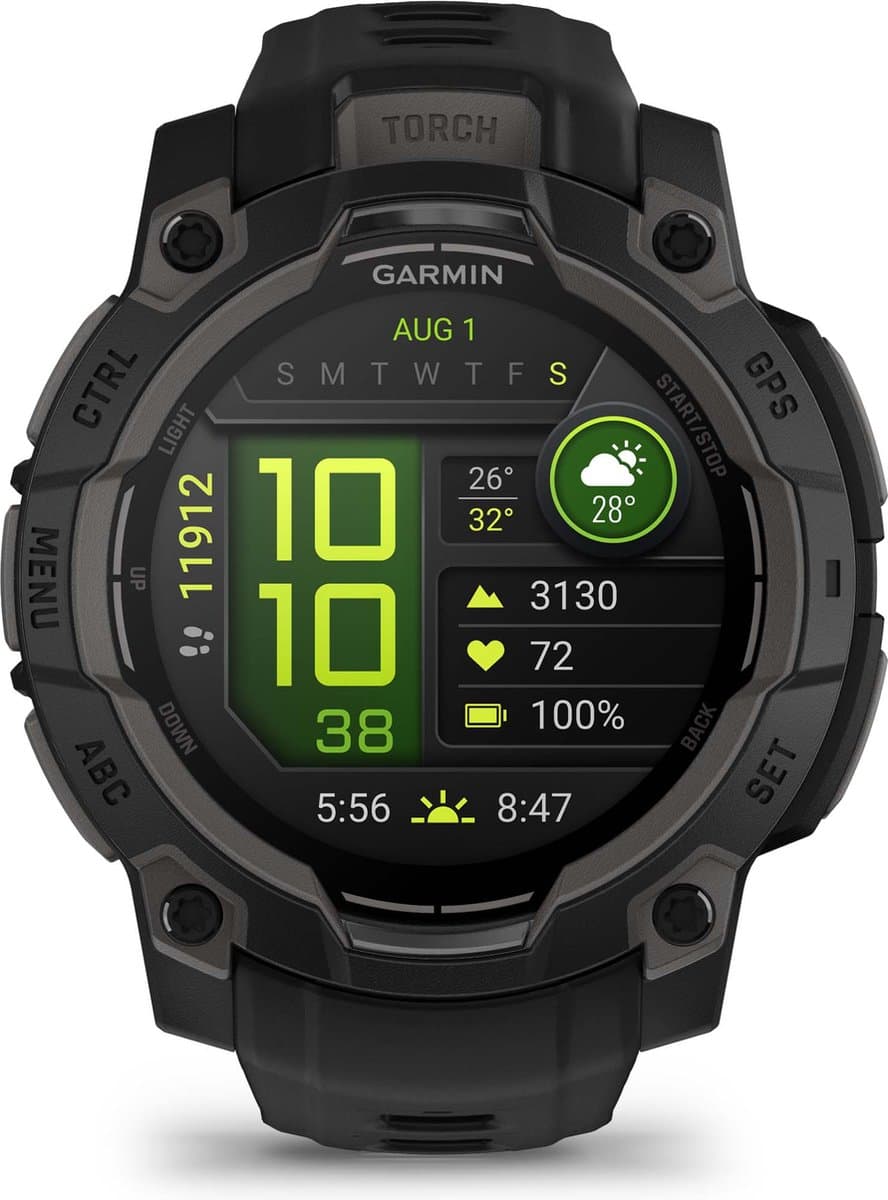 Garmin Instinct® 3- Smartwatch - 45mm - AMOLED - Zwart — afbeelding 1