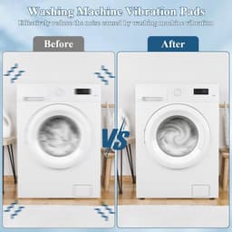 BOTC Wasmachine dempers - Wasmachine Verhoger - Stapelbaar - geschikt voor wasmachine en wasdroger - Zwart — thumbnail 6