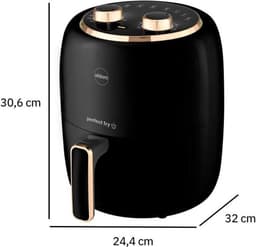 Vetarme Airfryer 3,5L - Gezond Koken - Energiezuinig 1300W — thumbnail 5