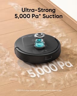 eufy Clean L60 Hybrid SES Robotstofzuiger met dweilfunctie en Vervangingssets - Robot Vacuum - 5.000 Pa Zuigkracht, Met automatisch leegstation, Bestuurbaar via smartphone — thumbnail 3