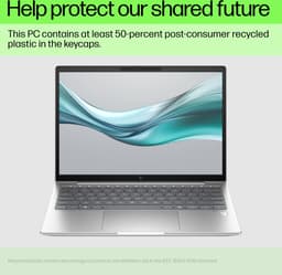 HP EliteBook 660 G11 Intel Core Ultra 7 155U Laptop 40,6 cm (16") WUXGA 16 GB DDR5-SDRAM 512 GB SSD Wi-Fi 6E (802.11ax) QWERTY Gratis DOS AI PC Zilver — thumbnail 3