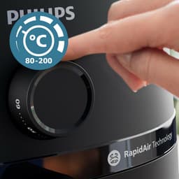 Philips 1000 Series Airfryer - NA120/00 - Draaiknopbediening - 4.2L - Tot 4 Personen - Zwart — thumbnail 16