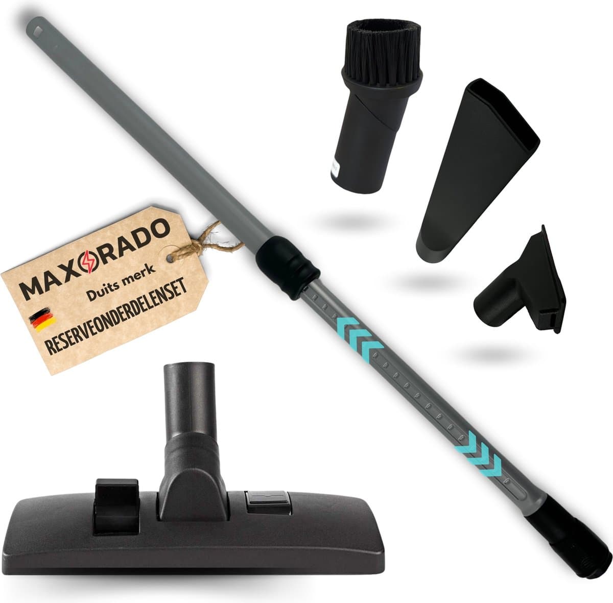 Maxorado 5-delige stofzuiger set 35 mm – geschikt voor Bosch & Siemens - vervangende onderdelen - Bodemmondstuk, meubelborstel, kierenzuiger, stofferingzuiger, telescopische buis — afbeelding 1