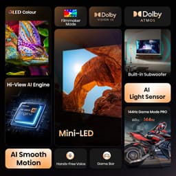 Hisense 50U7Q 50" Mini-LED - 144Hz, 4K, Smart TV, Dolby MS12 + DTS X — thumbnail 14