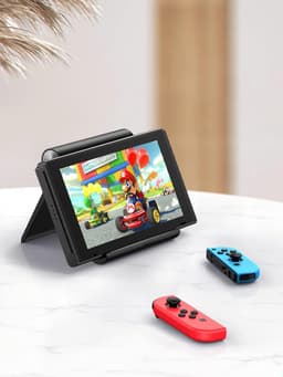 Gigicial Tabletstandaard - Verstelbare hoek - Geschikt voor tablets van 10 inch en kleiner - Antislip en krasbestendig - 1 stuk - Zwart — thumbnail 5