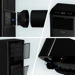 Auronic Mobiele Airco - 10.000 BTU - 4-in-1 - Airconditioning met 2 Raamafdichtingskits - Ventilator - Ontvochtiger - Tot 25m² - Zwart — thumbnail 11