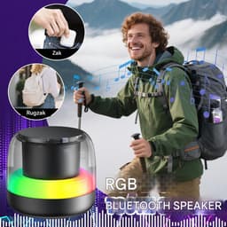 longziming -Draagbare Bluetooth - Mini-luidspreker met ademhalingslichteffecten - Perfect voor kamperen, strand en feestjes — thumbnail 7
