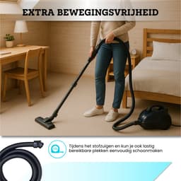 Somstyle Stofzuigerslang Geschikt voor Miele C3, S6 & S8 Stofzuiger - Stofzuigeraccessoires - 2.5 Meter - Zwart — thumbnail 6