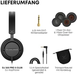 Beyerdynamic Koptelefoon - DJ 300 Pro X - Bekabeld - On Ear - Zwart — thumbnail 2