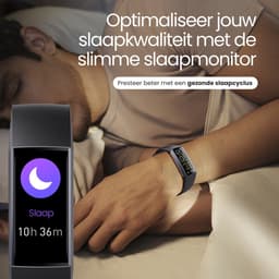 Siltcon® Activity Tracker Pro – Stappenteller Horloge - Hartslagmeter – Bloeddrukmeter - Slaapmonitor - Saturatiemeter – Sporthorloge – Smartwatch Dames, Heren & Kinderen - Universeel - RVS - Elke pols - Incl. 2 Bandjes — thumbnail 12