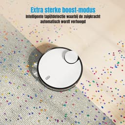 RVV® Robotstofzuiger huisdieren - Robotstofzuiger - Stofzuiger - Wit - 36cm x 36cm x 11cm — thumbnail 7
