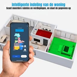 RVV® Robotstofzuiger huisdieren - Robotstofzuiger - Stofzuiger - Wit - 36cm x 36cm x 11cm — thumbnail 6
