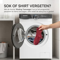 Heinner HWM-M1214IVKA+++ Wasmachine 12 kg – 1400 tpm – Inverter – Energieklasse A – 14 Programma’s – 15 min Snelprogramma – Stoomfunctie – Touchbediening – Wit – 5 Jaar Garantie — thumbnail 7