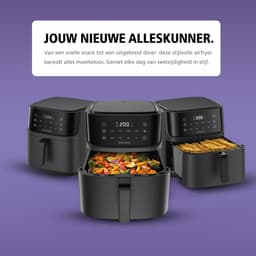 Brabantia Airfryer XXL - 7.6 liter - Digitaal Touchscreen - 8 Kookprogramma's - Tot 8 Personen - PFAS-Vrij - 80ºC tot 200ºC - 1700 Watt - BBEK1138 — thumbnail 14