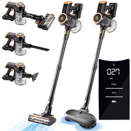 AG4200+ Steelstofzuiger Draadloos Met Dweilfunctie 2 in 1 - Premium Gold - Krachtige stofzuiger Zonder Zak - Geschikt voor Dierenharen - Compact & Lichtgewicht - Kruimeldief — thumbnail 1