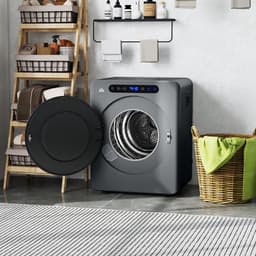 HOMCOM Wasdroger Roestvrij staal, ABS 49L x 43B x 61H cm Grijs — thumbnail 4