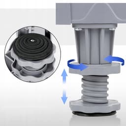Wasmachine Onderstel - Wasmachine verhogers - 42-66cm Verstelbaar & 250kg Draagkracht - 4 Wieltjes met Rem - Geluidsreducerend - Voor Apparaten en Koelkast — thumbnail 2