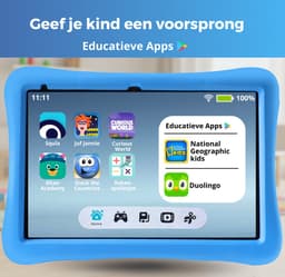 WiseQ Tablet Kinderen 2026 model - 96 GB - 6000mAh - Ouderlijk Toezicht - Kindertablet 10 inch - Kids Tablet - Android 15 - Blauw — thumbnail 9
