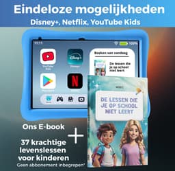 WiseQ Tablet Kinderen 2026 model - 96 GB - 6000mAh - Ouderlijk Toezicht - Kindertablet 10 inch - Kids Tablet - Android 15 - Blauw — thumbnail 7