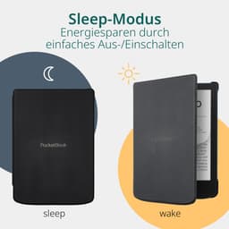 PocketBook Verse - E-reader - Bright Blue - Zwart met Elastiek Hoesje - Voordeelbundel — thumbnail 7