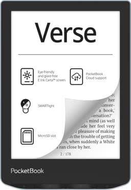 PocketBook Verse - E-reader - Bright Blue - Met Origami Zwart Hoesje - Voordeelbundel — thumbnail 11