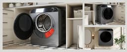 Trommeldroger - Compacte Droger Met PTC Keramische Verwarming - 4 Programma’s (Incl. Koeleerfunctie) - Wandmontage Of Stapelbaar - 3kg Capaciteit - Zilver — thumbnail 14