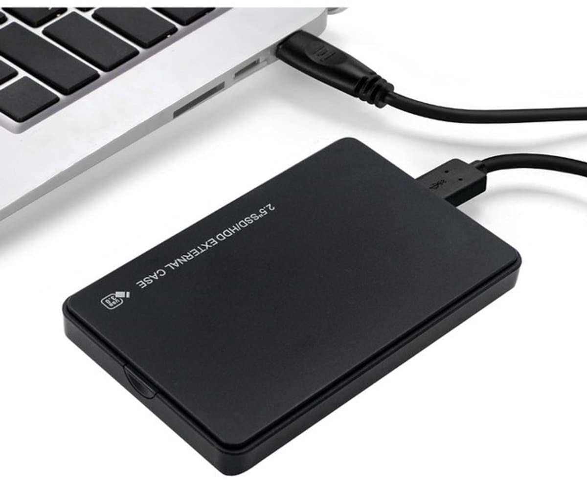 Geen demontage nodig USB 3.0 harde schijfbehuizing - harde schijf extern - harde schijf - USB 3.0 harde schijfbehuizing - 12*7,6*1,3 cm - Zwart - ABS — afbeelding 1