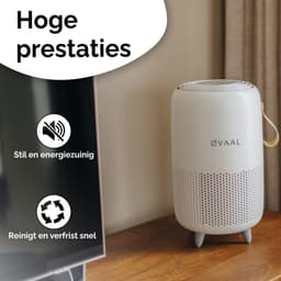 Øvaal Luchtreiniger 2 Stuks - Multi Pack 2 - Air Purifier - met vervangbaar HEPA13 Filter + koolstoffilter - 250 m³/u - Helpt tegen stof, huisstofmijt, hooikoorts en allergie - Slaapstand en Automatische Stand - Luchtkwaliteit Indicator — thumbnail 5