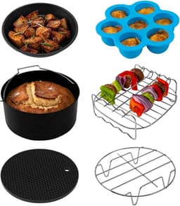 Heteluchtfriteuse XL 4.7 L met 100 Recepten en Accessoireset — thumbnail 5