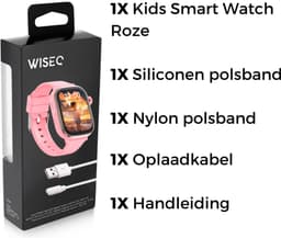 Smartwatch voor Kinderen met Nano SIM, Video Bellen, GPS & 4G - Waterdicht IPX7, WiFi & Bluetooth - SOS Functie - Roze — thumbnail 13