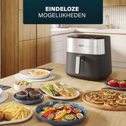 Princess 182280 Digitale Airfryer 8L - Dual heating - Dubbel verwarmingselement - 2000W - PFAS-vrij - XXL Gezinsformaat - Makkelijk schoon te maken — thumbnail 2