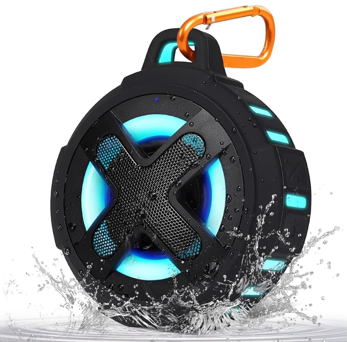 MIRA® Douche Speaker - Badkamer Speaker - Douche Speaker Bluetooth - Zwart - 11cm x 10cm x 6cm — afbeelding 1