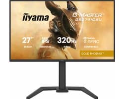 iiyama G-Master GB2791QSU-B1 Gold Phoenix - 27 inch - QHD - IPS - 320 Hz - verstelbaar - HDMI 2.1 - HDR10