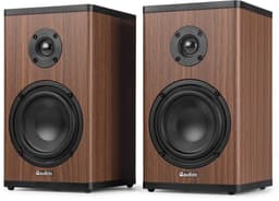 Draadloze speakers - Audizio BS20 speakerset - Luidspreker boxen met Bluetooth - Oplaadbare accu - Houtlook — thumbnail 16