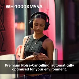 Sony WH-1000XM5SA – Draadloze koptelefoon met Noise Cancelling – Limited Soft Case Edition - Zwart — thumbnail 14