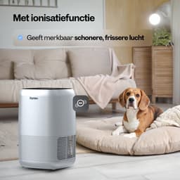 Dynter AirPure Plus - Luchtreiniger - Air Purifier - Stil & Krachtig - CADR 260 m³/h - Verwijdert stof, pollen en geurtjes - Automatische stand - HEPA 13 filter & koolstoffilter - Slaapstand - Voor slaapkamer, woonkamer en kantoor (PA244) — thumbnail 5