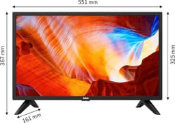 HD LED Televisie 24 inch (60 cm) voor Slaapkamer of Keuken met Triple Tuner en Diverse Aansluitingen — thumbnail 7