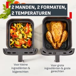 Tefal Easy Fry Crispy Stack EY7528 - Dubbele Airfryer - 10L - 6 automatische programma's - Geschikt voor 6 personen — thumbnail 4