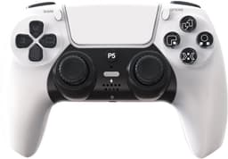 Ntech PS5 Controller Geschikt voor PS5 en PS5 Slim - ps5 game controller Draadloos - Wit - Audio Jack Input - Touch Sensor - Dual Trilmotoren Draadloze Controller — thumbnail 1