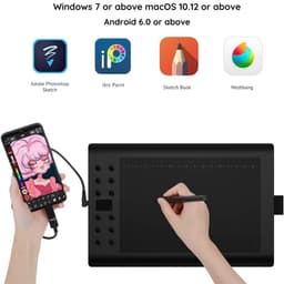 Nexvo® Digitaal Notitieblok - Grafische Tablet Met Tekenpen - Herbruikbare Notitieblok – ‎Zwart - 36cm x 24cm x 1cm — thumbnail 4
