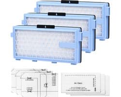 Filters voor Miele-compatibele stofzuigers Compact C1 C2 Complete C2 C3 Serie S4 S5 S6 S8 SA-SF 50 SF-AA 50 [Set van 9] Phonillico®