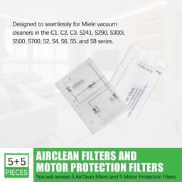 16 stuks Geschikt voor Miele Complete Stofzuiger filter filter kit voor het vervangen van de installatie - Stofzuiger onderhoud en reinigings accessoires - Stofzuiger filter - hepa filter — thumbnail 2