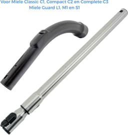 Telescoopbuis en Pistoolgreep geschikt voor Miele C1, C2, C3, Guard & Boost series - Gelijk aan model: 10275580 / 9442601 / 5269091 - met klikvergrendeling — thumbnail 2