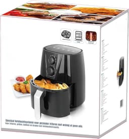 DYNA® Airfryer xl - Airfryer xxl - Heteluchtfriteuse - Zwart- 26cm x 32cm x 30cm — thumbnail 3