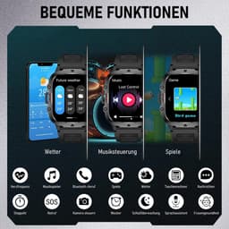 Manike QX11 Smartwatch – 1,96 inch AMOLED Display - Hartslag & Bloeddrukmeting - SpO₂ - Slaaptracking - Multisport - IP68 Waterdicht - 7 Dagen Batterij - Android & iOS Compatibel - Meldingen - Stappenteller - Sporthorloge - Activity Tracker — thumbnail 4
