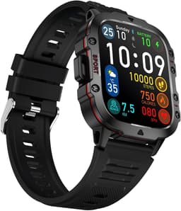 Manike QX11 Smartwatch – 1,96 inch AMOLED Display - Hartslag & Bloeddrukmeting - SpO₂ - Slaaptracking - Multisport - IP68 Waterdicht - 7 Dagen Batterij - Android & iOS Compatibel - Meldingen - Stappenteller - Sporthorloge - Activity Tracker — thumbnail 3